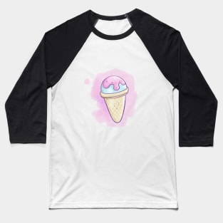 Kawaii Ice Cream Cone Baseball T-Shirt